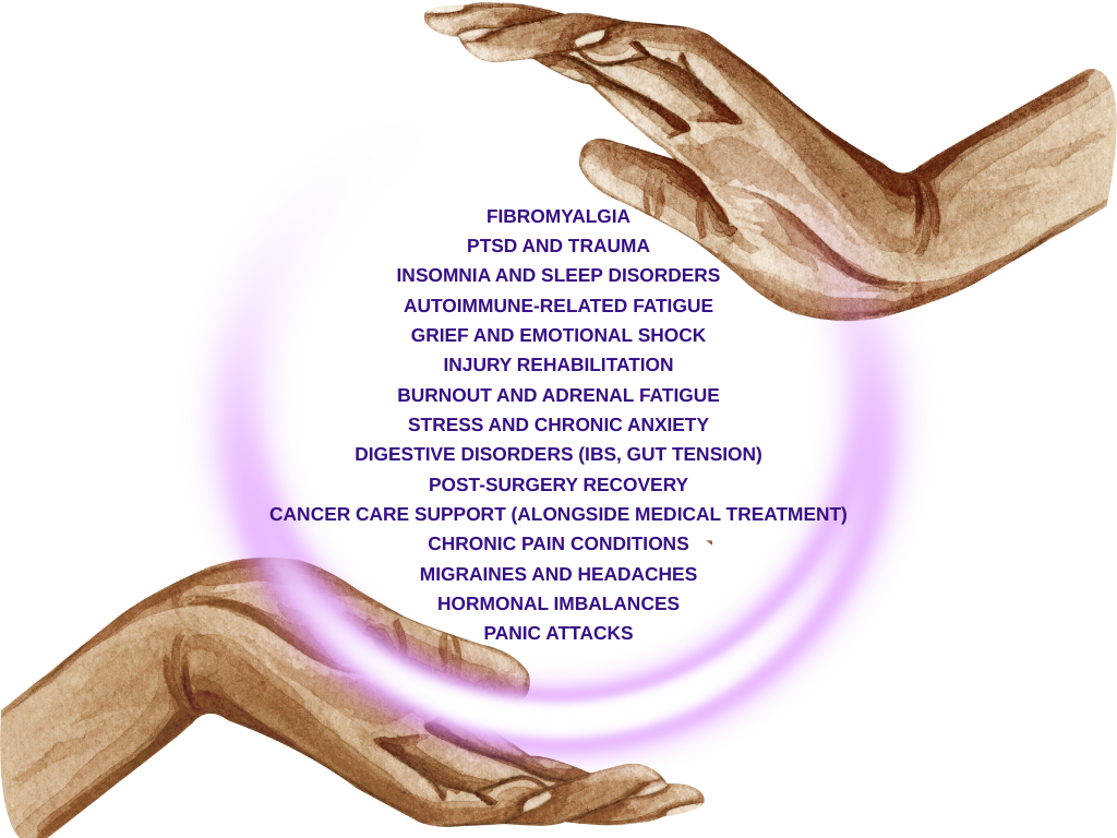 Reiki benefits these illnesses